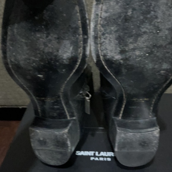 Saint Laurent Wyatt Metallic 40 Zip Boot - Picture 6 of 6